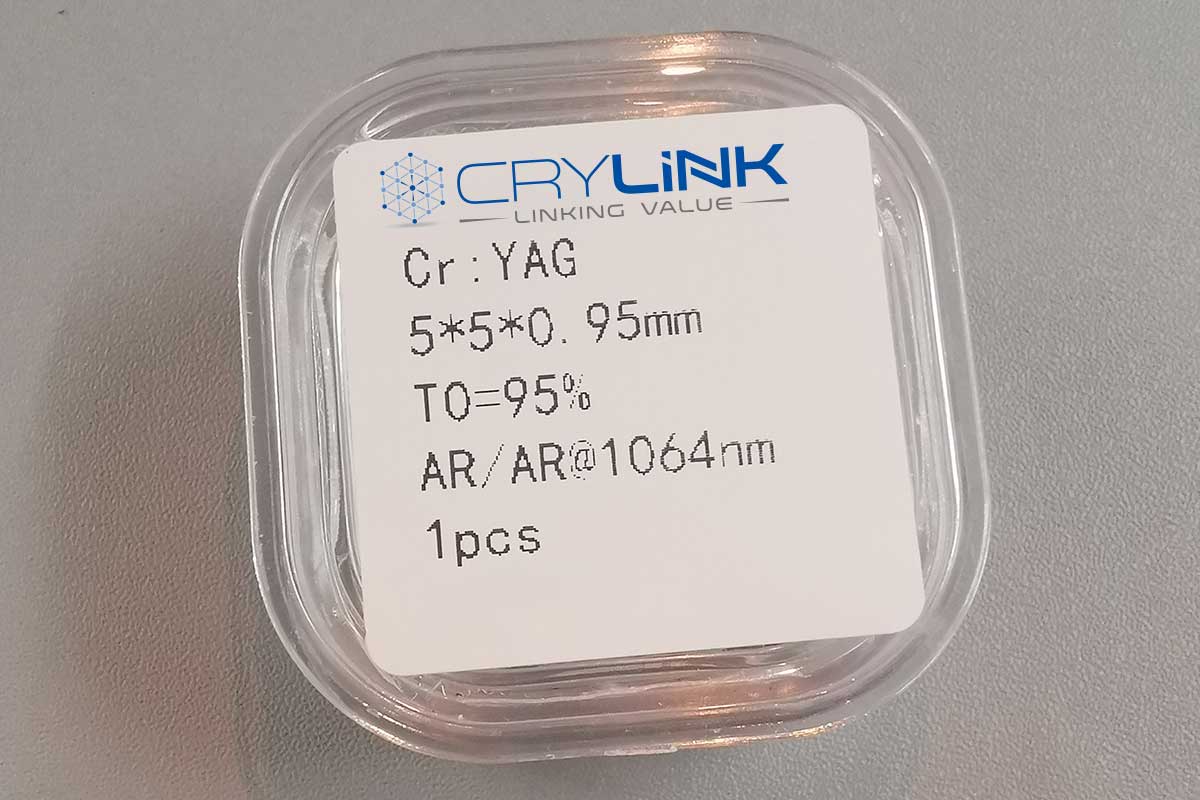 Cr YAG 95T0 5x5x0.95mm