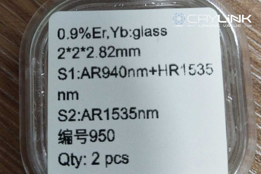 Er.Yb Glass-2x2x2.82mm