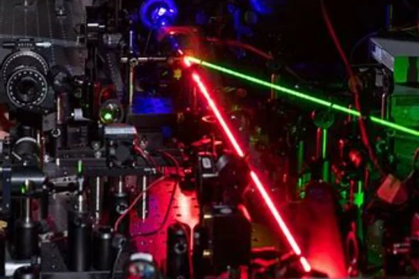 Frequency doubling laser